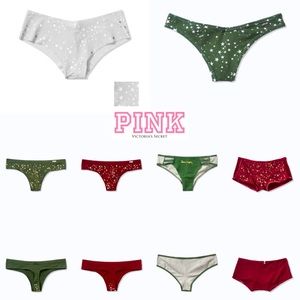 NWT! Large PINK Holiday Panties Bundle